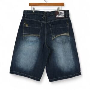 Vintage 5ive Jungle & Co Shorts Mens 36x14.5 Y2K Baggy Jorts Skater Grunge Rap